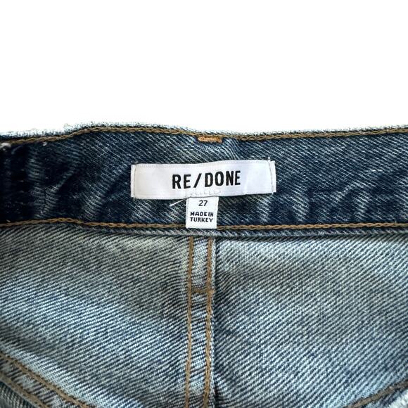 Re/Done Originals 70’s Ultra Stovepipe Jean Light Destroyed 15 Wash - Picture 4 of 11